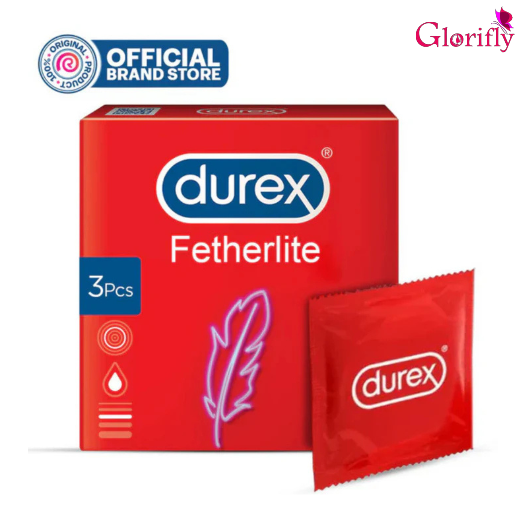 Durex - Condoms 3S Feather Lite.