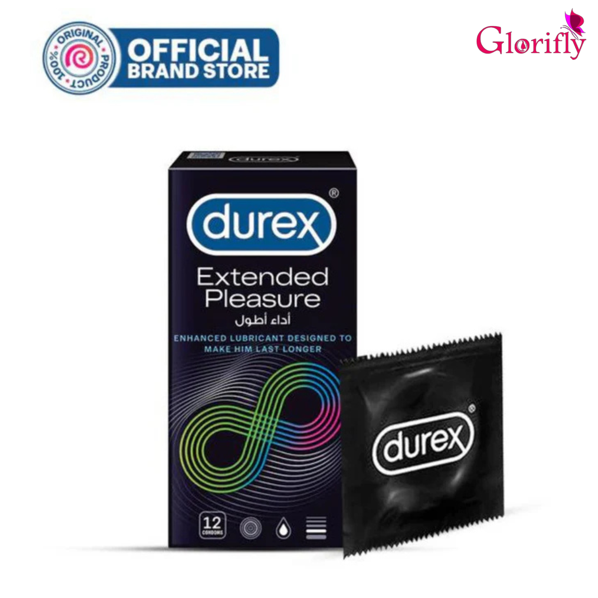 Durex - Extended Pleasure Embellished 12's.
