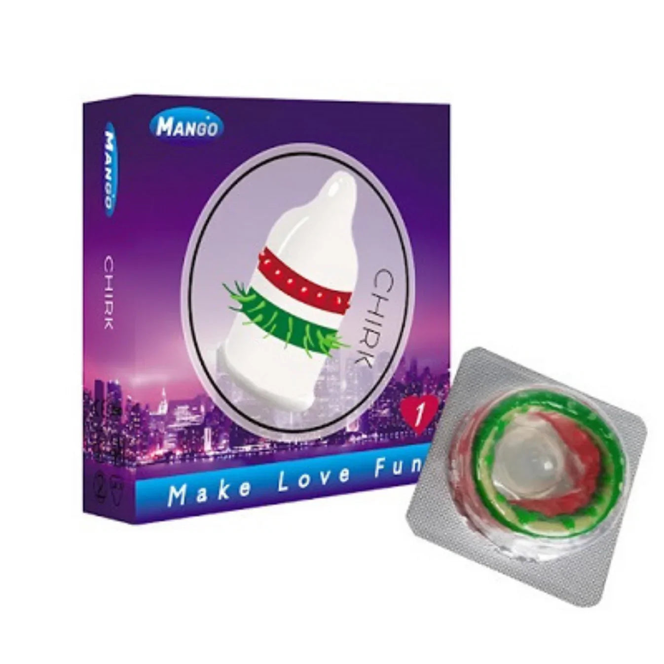 1 Piece - Mango Flavored Chirk Condom