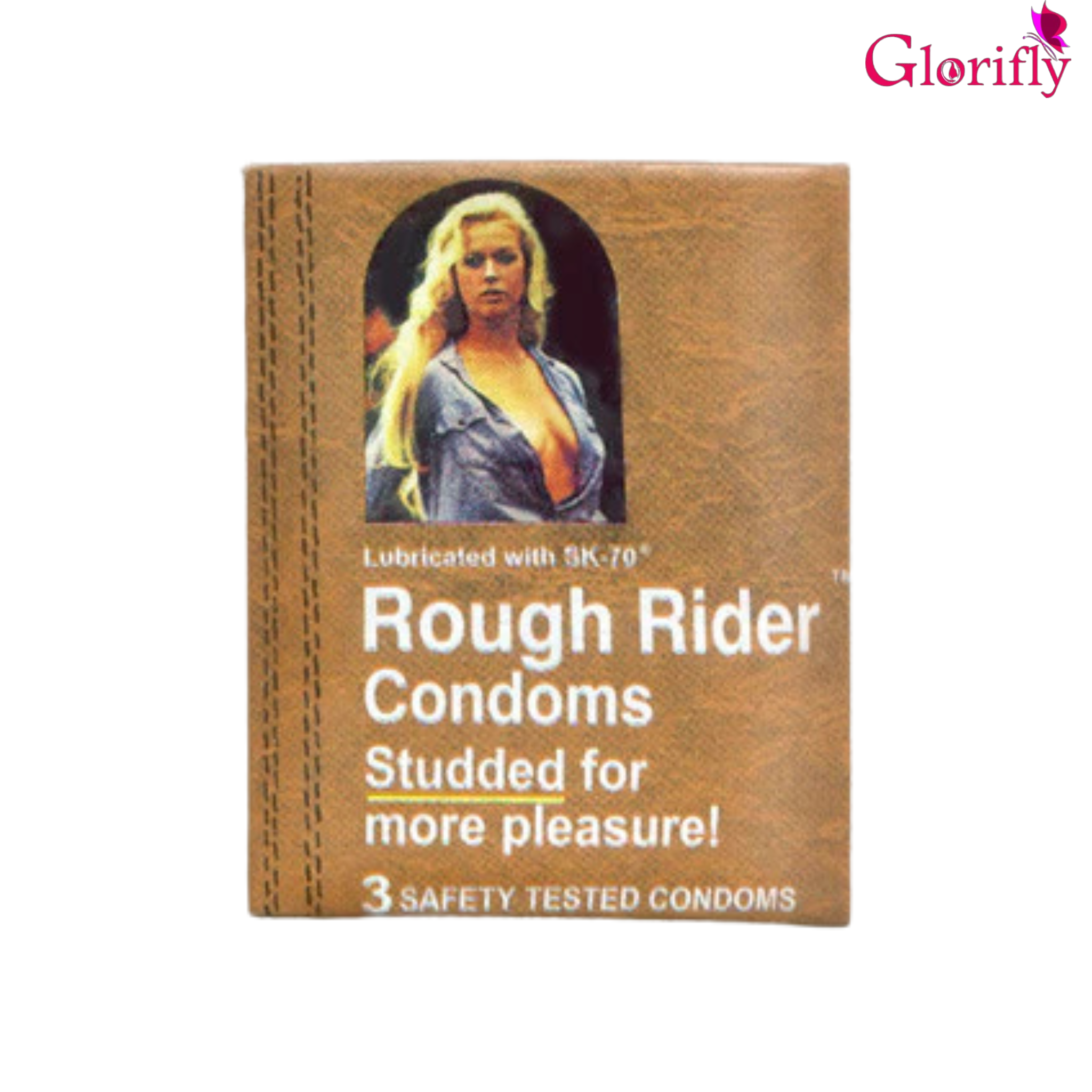 Rough Rider Studded & Latex Condoms - Pack Of 12.