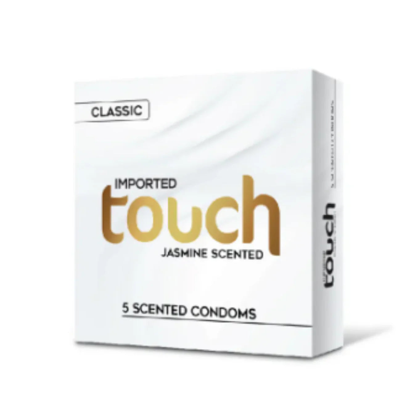 Touch Classic Jasmin Scented Condoms – 5-Pack for a Fresh and Pleasurable Experience.