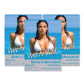 Wet N Wild Extra Lubricated Condoms, 3 Pieces per Pack